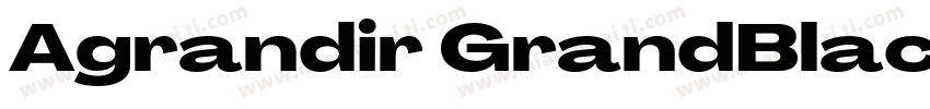 Agrandir GrandBlackItalic字体转换